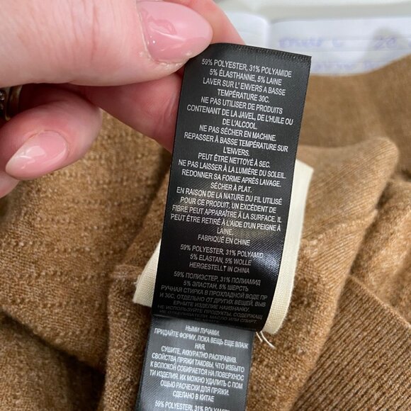 New Ted Baker Textured Crew Neck Sweater in Tan - Picture 8 of 10